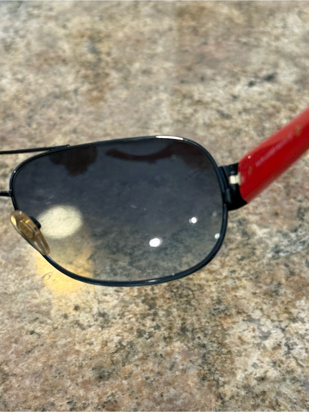 Ralph Lauren RL7012 Red Black Aviator Sunglasses Italy - Picture 5 of 10